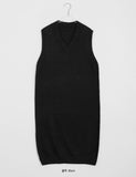 Melphen V-neck Knit Vest One Piece