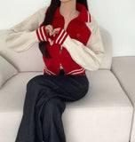 Cable Color Matching Design Two-Way Pendant Knit Zip-Up Cardigan