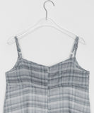 Deet Check Layered Sleeveless One Piece