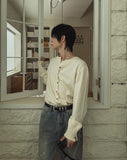 Hand Roll-up Round Cardigan