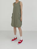 Cargo Pumpkin Sleeveless One Piece