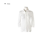 Kar Open Collar Pocket Three Quarter T-shirt