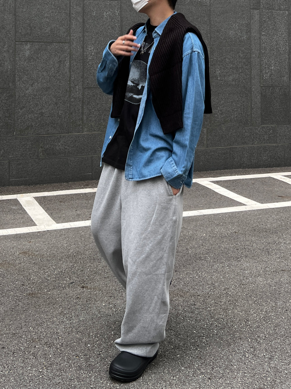 【KOOLOSET】Vince Regular Denim Shirt KOOLOSET (クロゼット) - ビンスレギュラーデニムシャツ / Vince