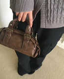 Kata Stud Leather Cross Mini Tote Bag