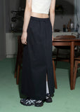 WAIST FOLD SLIT LONG SK