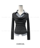 Reet Drape Layered Shirt