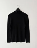 Turtleneck ribbed knit