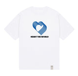 Overlap Heart Line Short Sleeve Tee