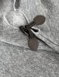 Toggle Boat Neck Loose Fit Long Sleeve Tee