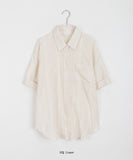 Jyuimi Summer Stripe Roll-up Over Short Sleeve Shirt