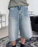 Caron Stone Carpenter Bermuda Denim Pants