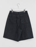 Melmio Stripe Denim Bermuda Pants