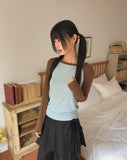 Vinny Basic Color Matching Raglan Long Sleeve T-Shirt