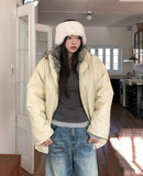 OUNCE Fur Shearling Down Jumper