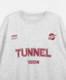 Tunnel Sporty Printing Brushed Over Sweatshirt