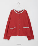 [BAONHAUS] Marshawn Pocket Color Matching Cotton Cardigan