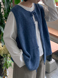 Chohind ribbon bokashi knit vest