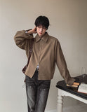 With scarf blouson