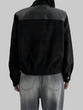 Napen suede leather blouson