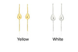 Champagne Moon Dew Drop Silver Darling Earrings
