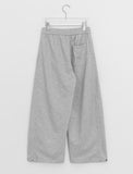The Boom Snap Button Cotton Banding Wide Pants