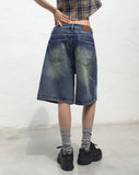 Boyle Washing Bermuda Half-Length Denim Pants