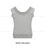 Bendy Slim Ribbed Two-Way Short Sleeve