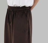 Velour corduroy trousers