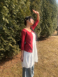 [MADE] Lion Dot Round Three Quarter Sleeve T-Shirt Cardigan