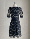 Lemay Embroidered Lace Mini Flare One Piece