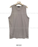 Rough damage layered sleeveless