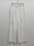 Pastel one-tuck wide slacks