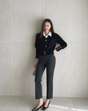 Selling Gold V-neck Knit Cardigan