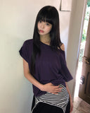 Dekil Off-Shoulder Short Sleeve T-Shirt