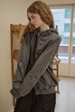[2-WAY] Jemdenim Patch Pigment Hood Zip-Up
