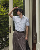 NT Nylon Two-Pocket Snap Short Sleeve Shirt
