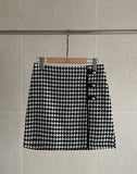 Sherry hound check mini skirt