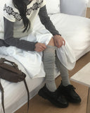 Hirat Lace Ribbed Knee Socks