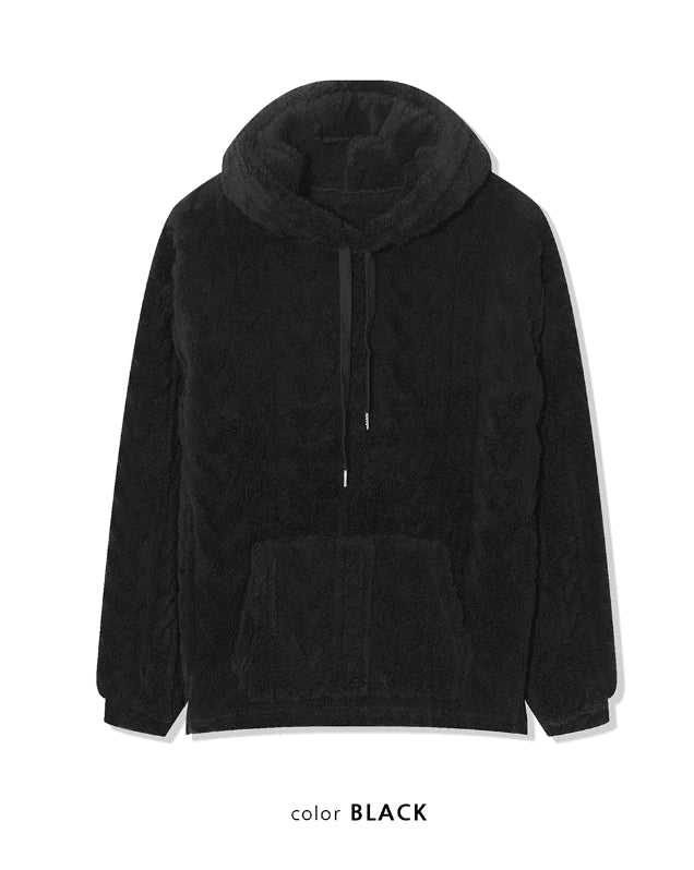 【COSYHARU】Cable Fleece Hood 0011_e3f12706-6e97-4052-9c59-