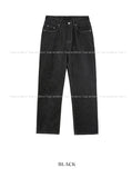 Non-fade stitch denim pants