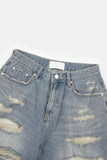 Anaheim distressed bermuda denim pants