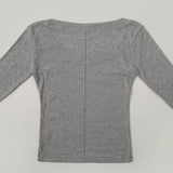 Silver English Pendant Three Quarter Stripe Slim Fit T-shirt