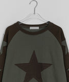 [unisex] Starkey color matching star over long sleeve tee