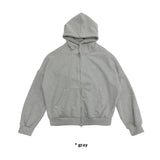 RIVET OVER HOOD ZIP-UP