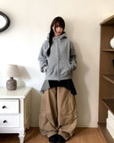 Behin Cargo Curve Balloon Wide Long Pants