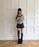Echoes Button Long Sleeve T-shirt