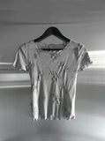 Blume Flower Embroidered Short Sleeve T-shirt
