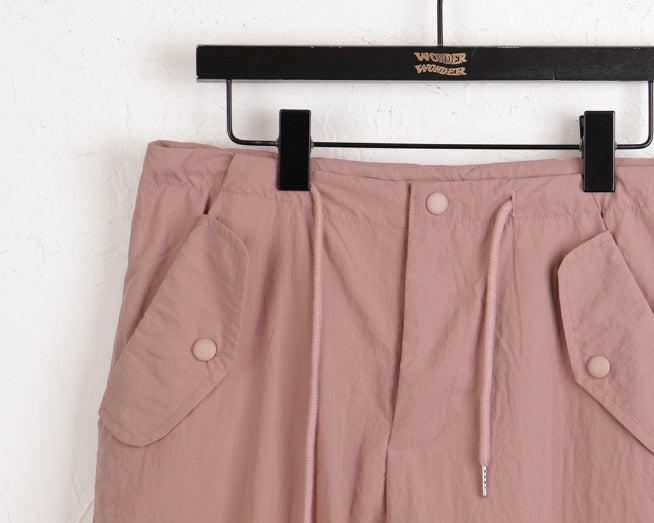 【WONDER WONDER】Tera Pink Two-Way Jogger Wide Cargo Pants WONDER WONDER (ワンダーワンダー) - テラピンクツーウェイ