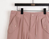 Tera Pink Two-Way Jogger Wide Cargo Pants