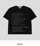 Slog lettering printing short sleeve